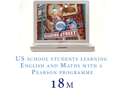 18m US school students learning English and Maths with a Pearson programme