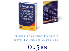 0.5bn People learning English with Longman materials