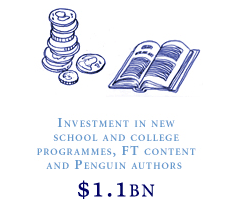3.5m Investment in new school and college programmes, FT content and Penguin authors