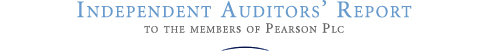 Independent Auditors' Report to the Members of Pearson plc